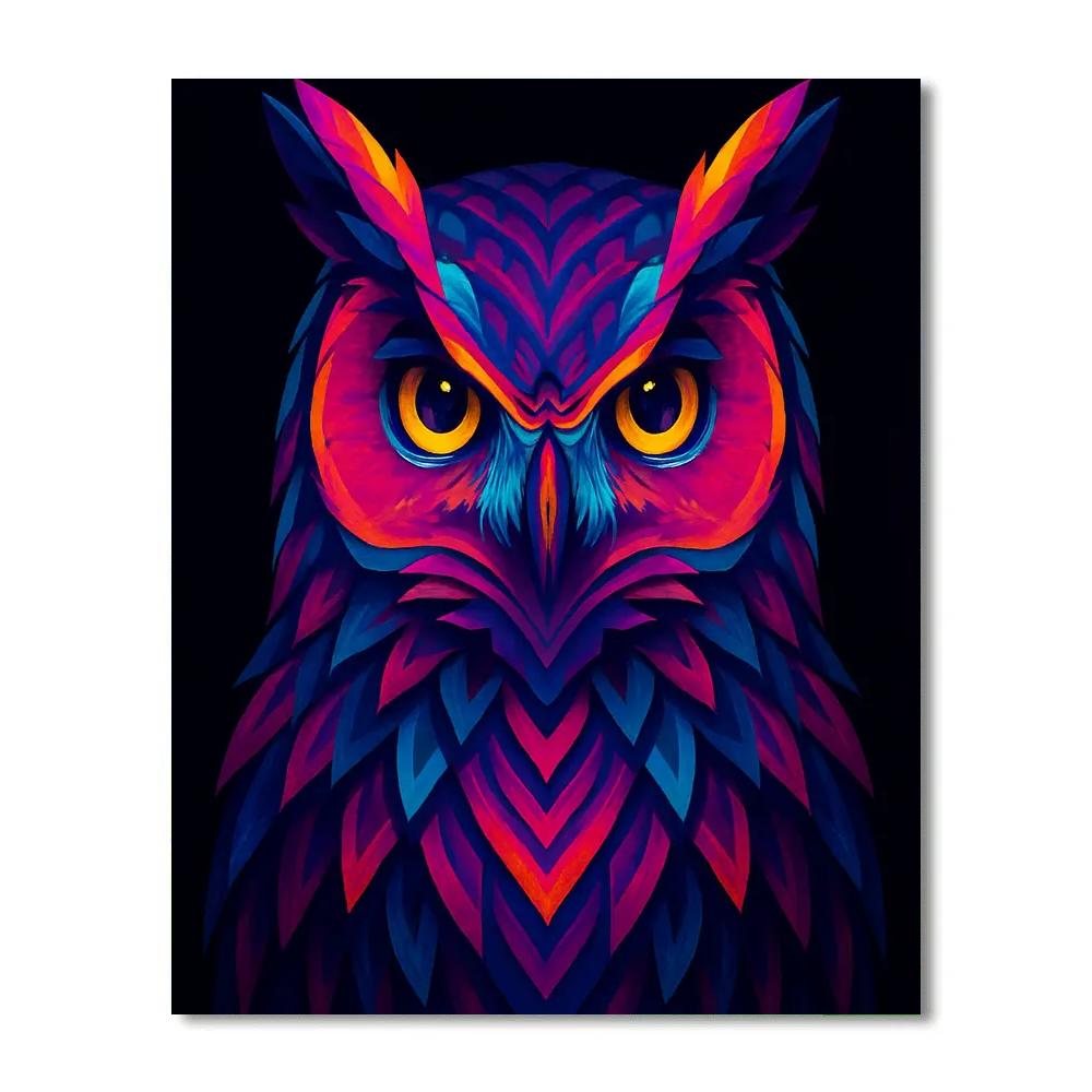 Chromatic Owl Sentinel Paint by numbers kits