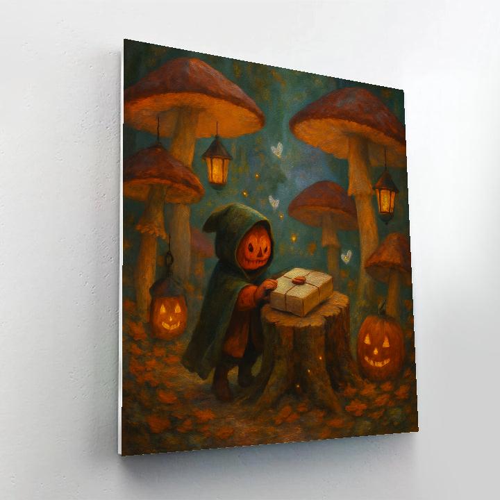 The Mushroom Ring Post Office Paint by numbers art