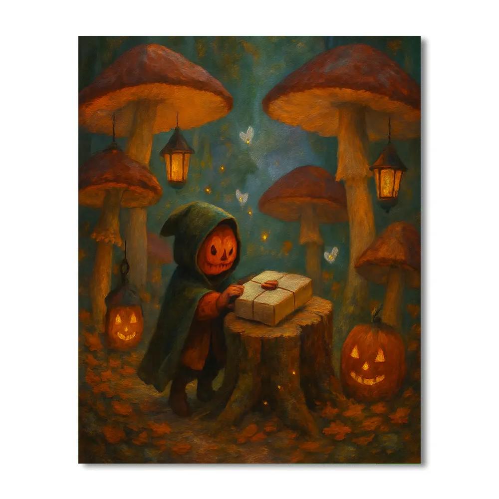 The Mushroom Ring Post Office Paint by numbers art