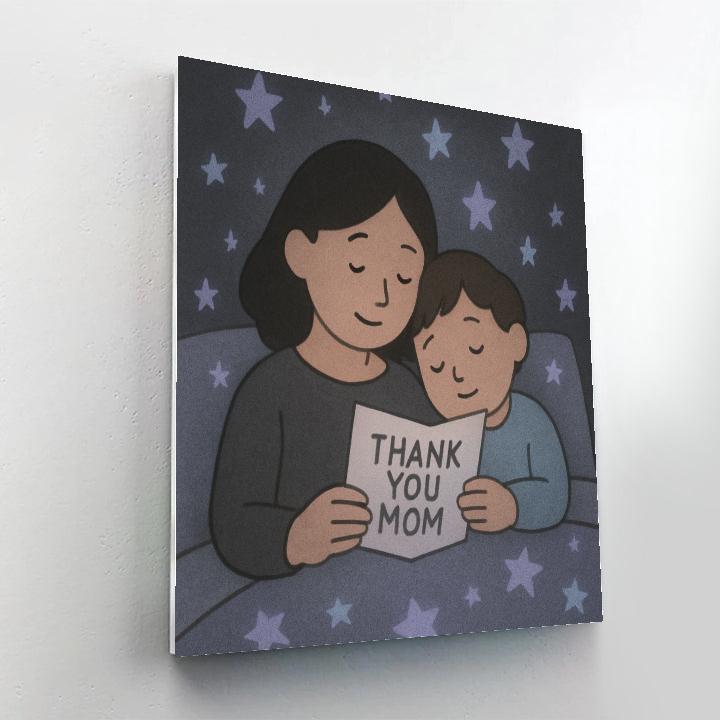 Star Projector Bedtime Thank You Painting by numbers kit
