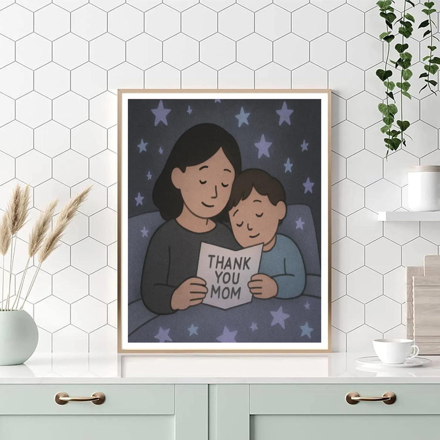 Star Projector Bedtime Thank You Painting by numbers kit