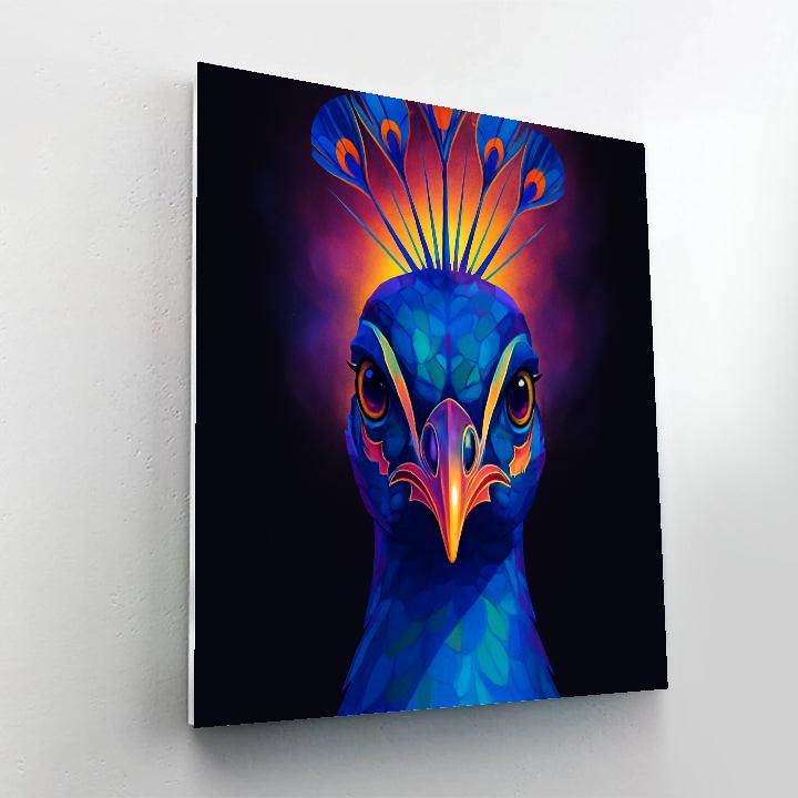 Nebula Plume Peacock painting number kit