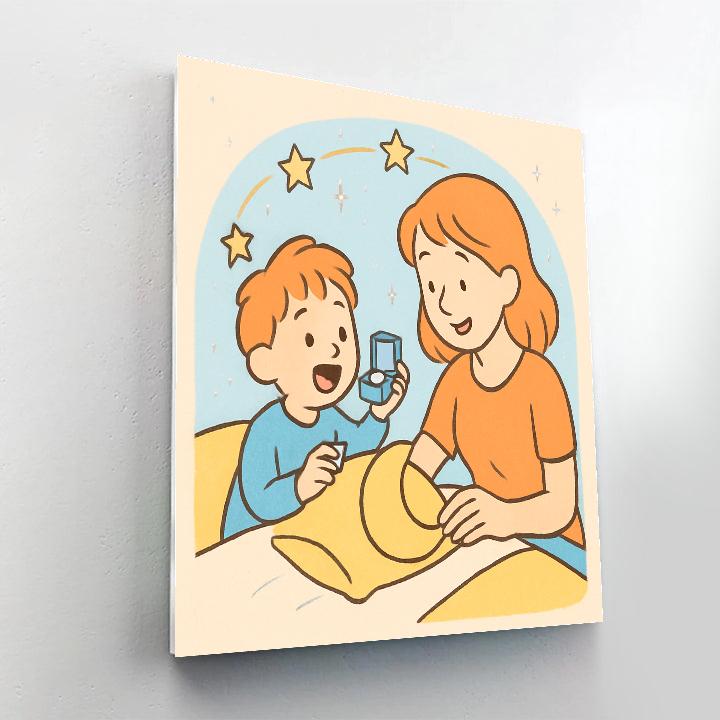 First Tooth Fairy Orbit Celebration paint by number