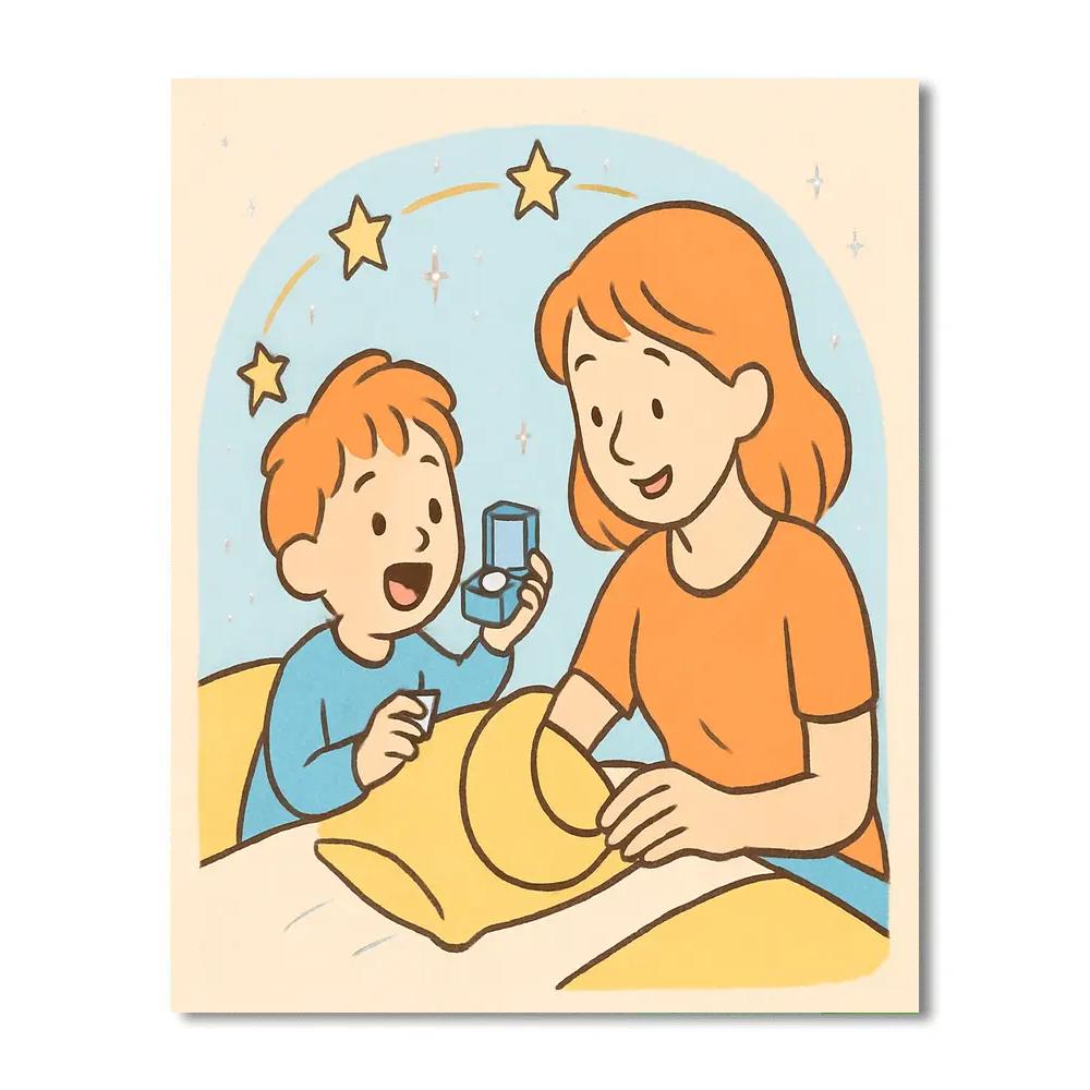 First Tooth Fairy Orbit Celebration paint by number