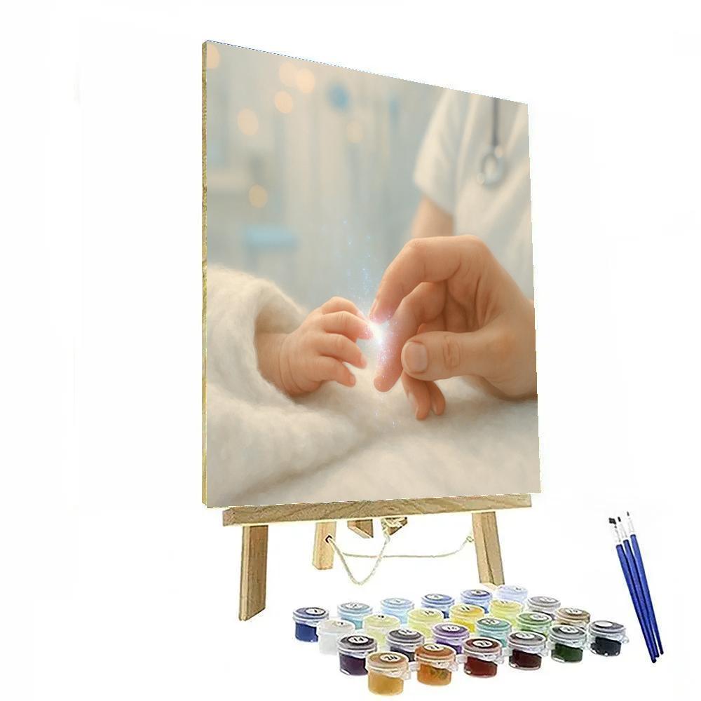 NICU Handhold Stardust Hope Number painting