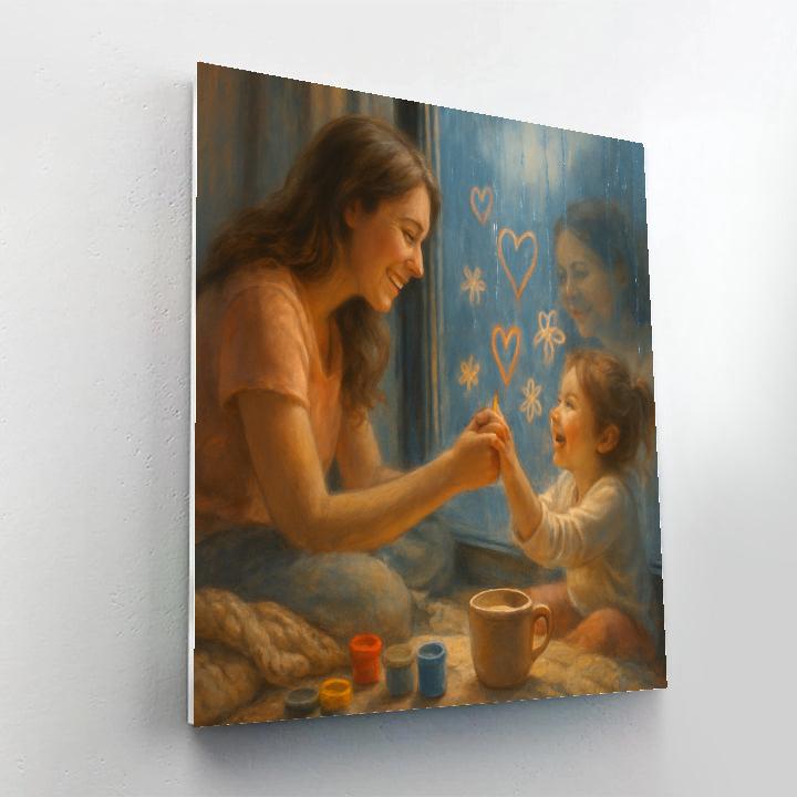 Rainy Day Window Painting With Mom Number painting