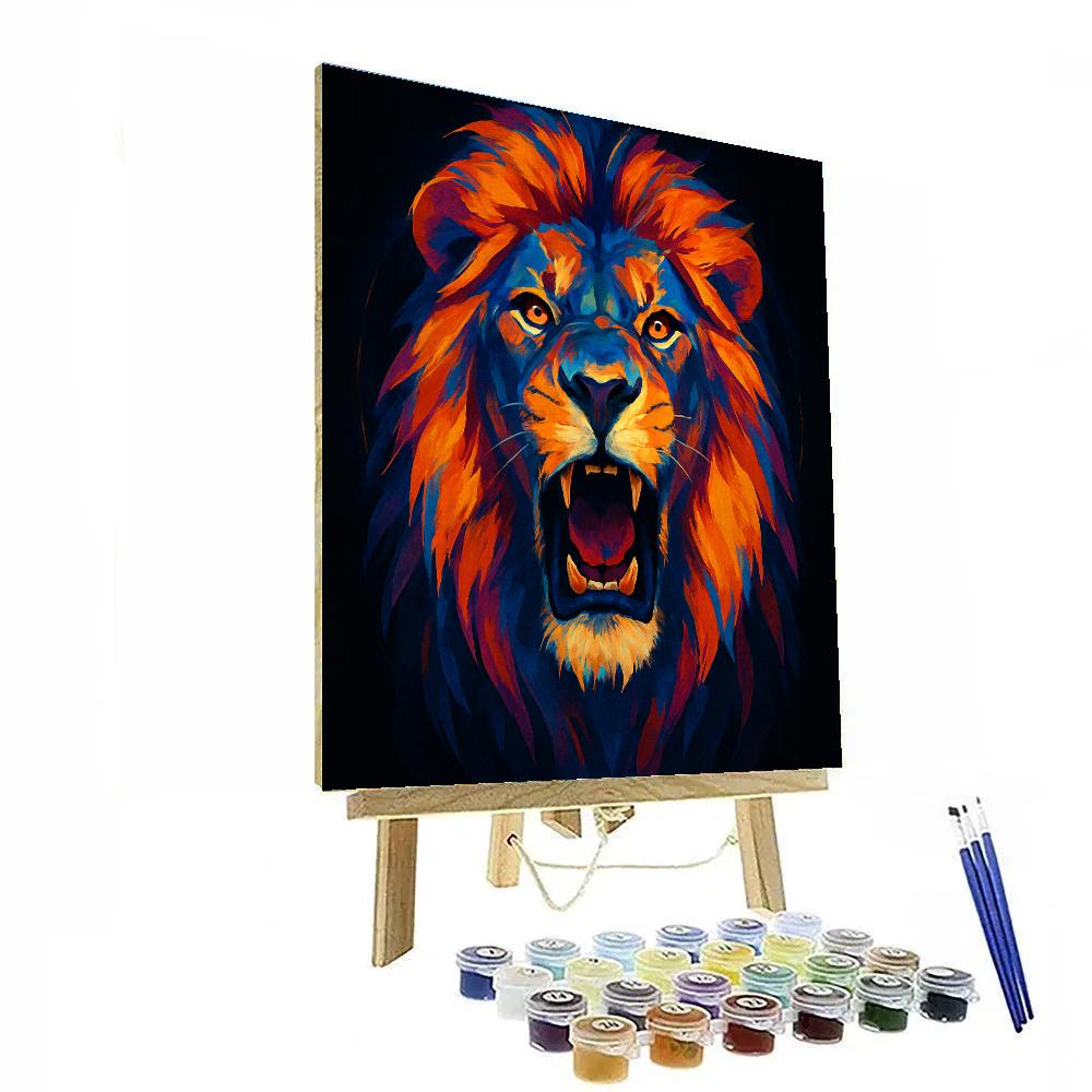 Prismatic Crown Lion Paint by numbers kits