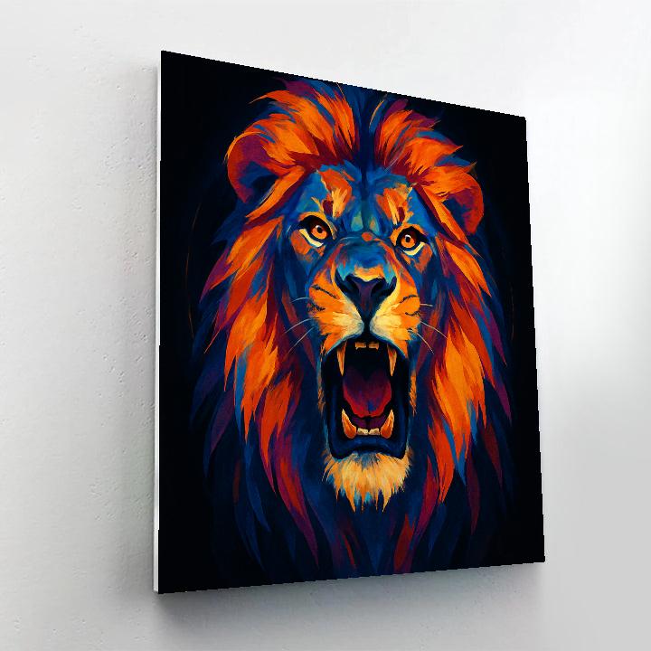 Prismatic Crown Lion Paint by numbers kits