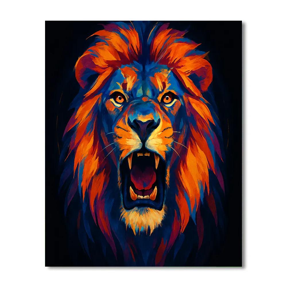 Prismatic Crown Lion Paint by numbers kits