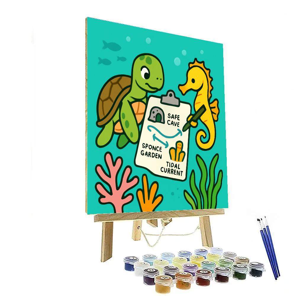 Coral Reef Map Makers Paint by numbers kits