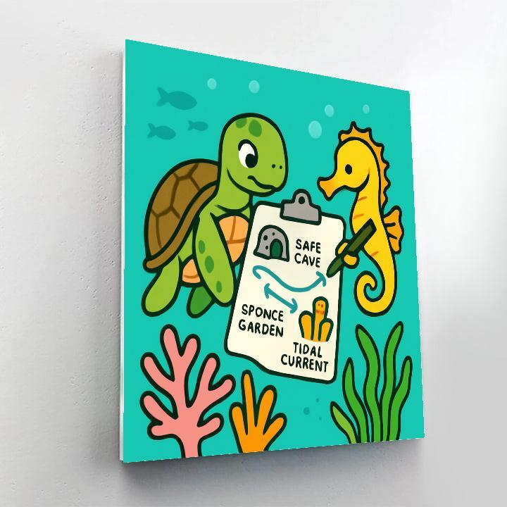 Coral Reef Map Makers Paint by numbers kits