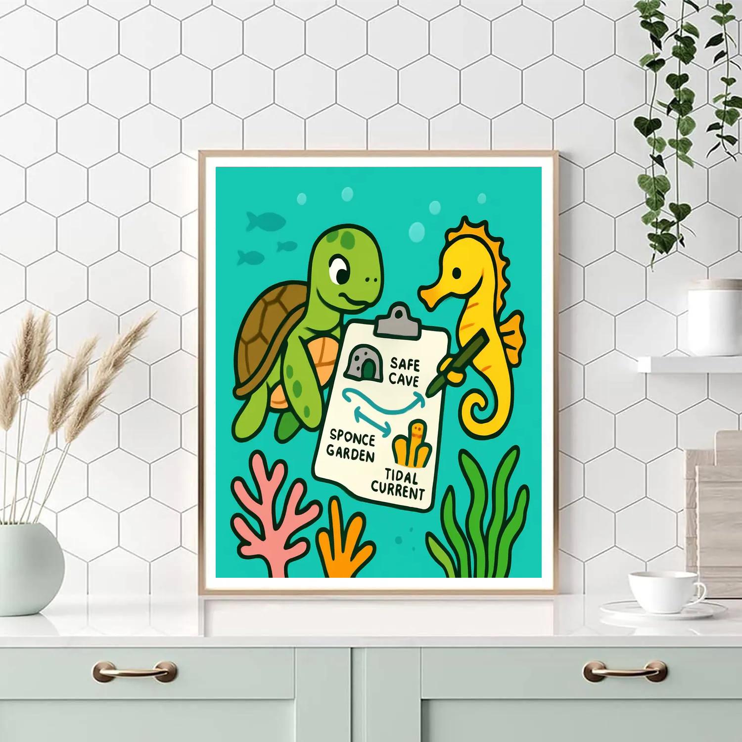 Coral Reef Map Makers Paint by numbers kits