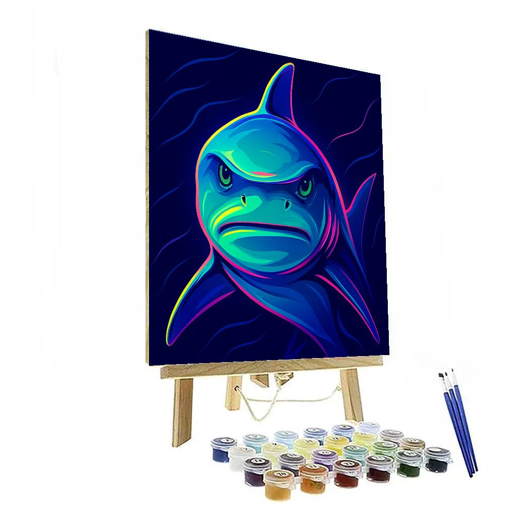Neon Tide Shark Sentinel paint by color