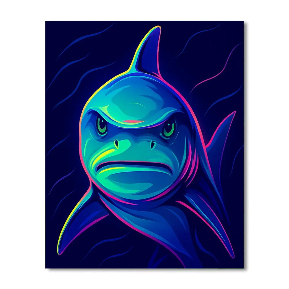 Neon Tide Shark Sentinel paint by color