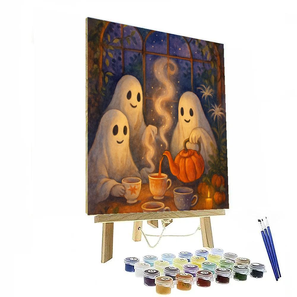 The Teacup Ghosts In The Conservatory Painting by numbers kit