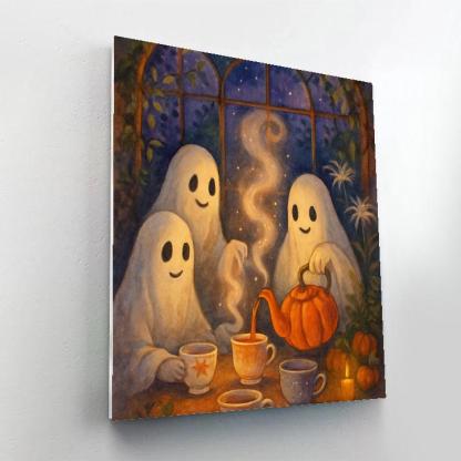The Teacup Ghosts In The Conservatory Painting by numbers kit