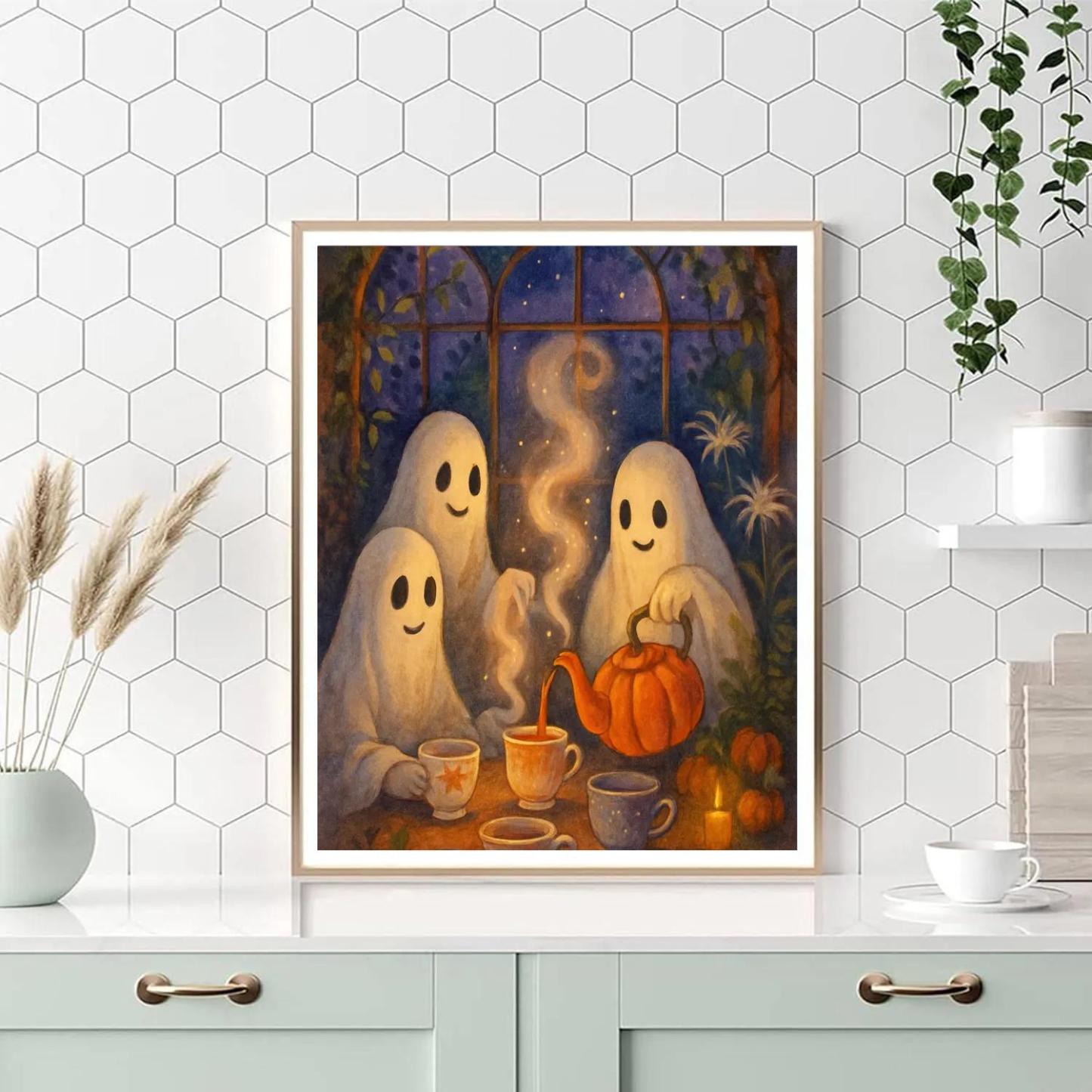 The Teacup Ghosts In The Conservatory Painting by numbers kit