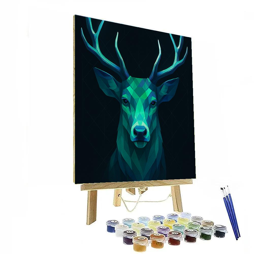 Aurora Antler Stag paint by numbers