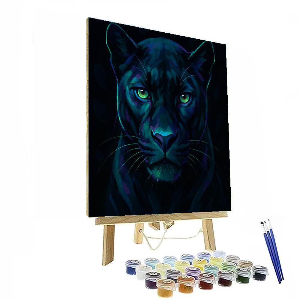 Obsidian Bloom Panther paint by color