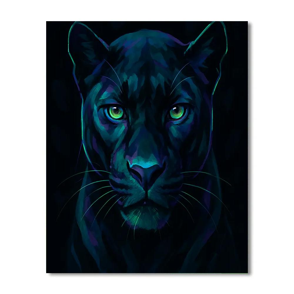 Obsidian Bloom Panther paint by color