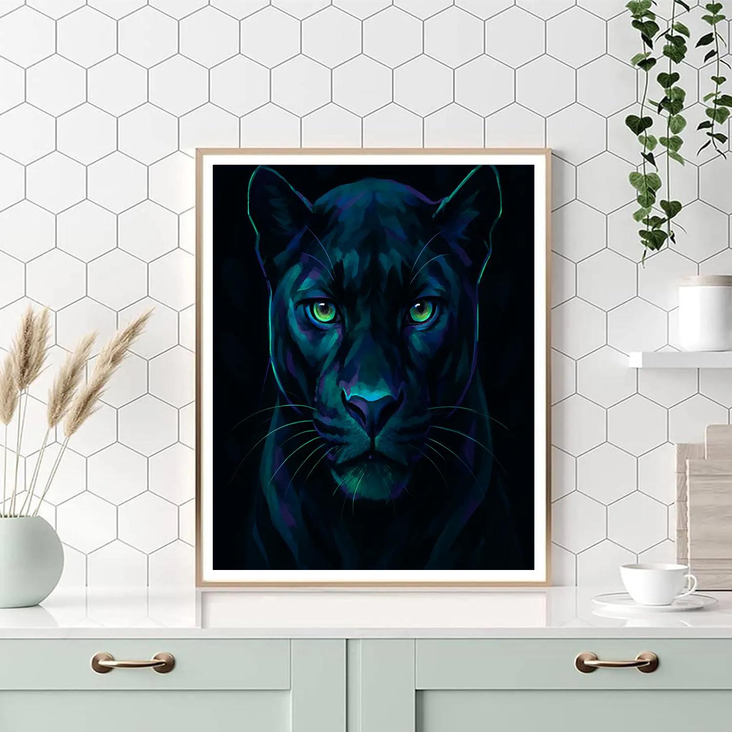 Obsidian Bloom Panther paint by color