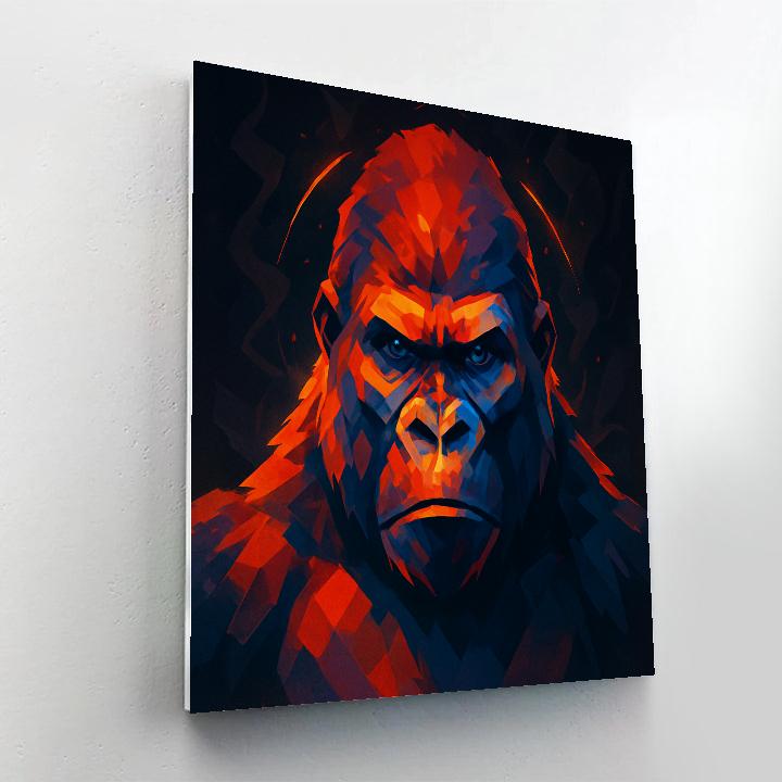 Electric Ember Gorilla paint by number