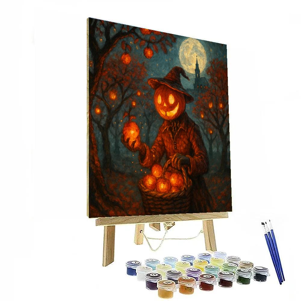 Midnight Orchard Lantern Harvest Paint by numbers kits