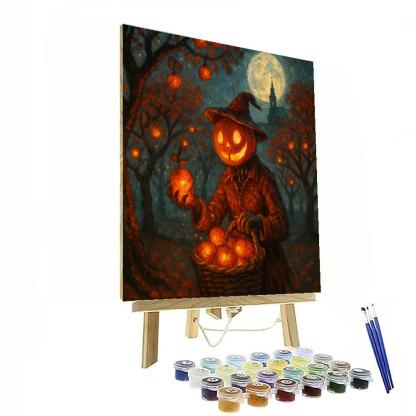 Midnight Orchard Lantern Harvest Paint by numbers kits