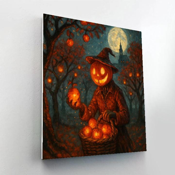 Midnight Orchard Lantern Harvest Paint by numbers kits