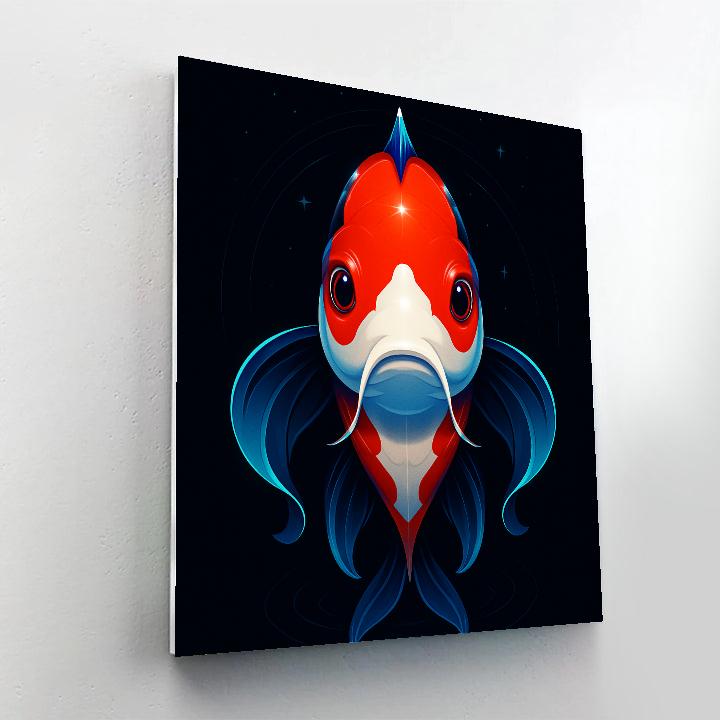 Celestial Mirror Koi DIY paint by numbers