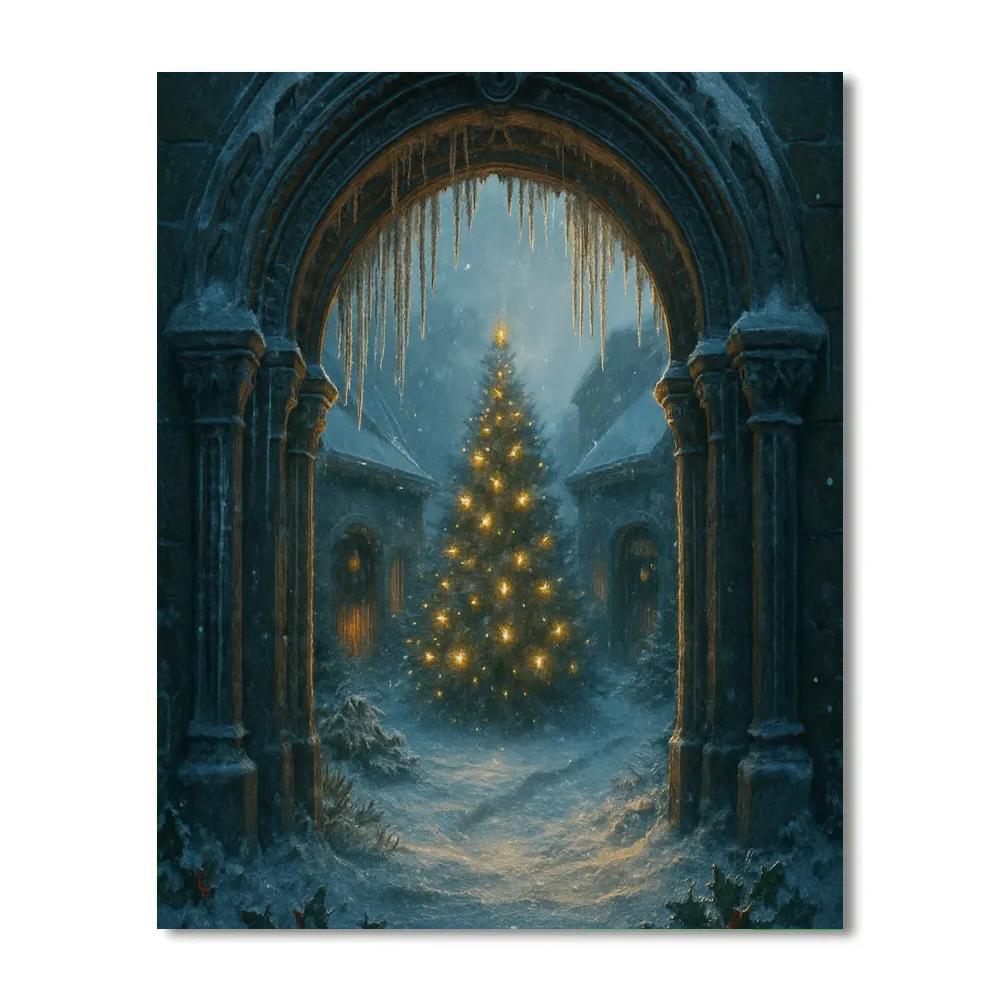 Icicle Archway To The Secret Courtyard DIY paint by numbers