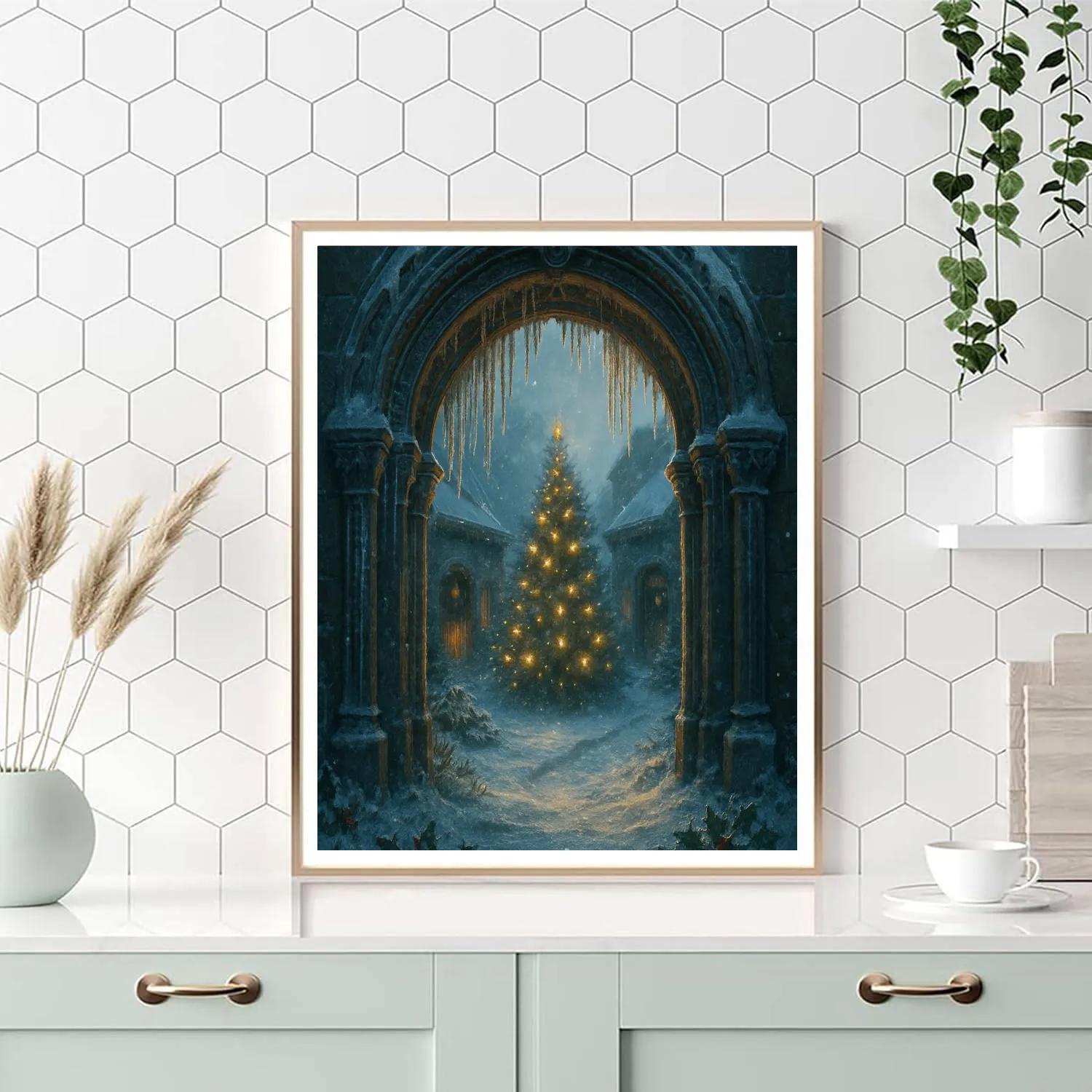 Icicle Archway To The Secret Courtyard DIY paint by numbers