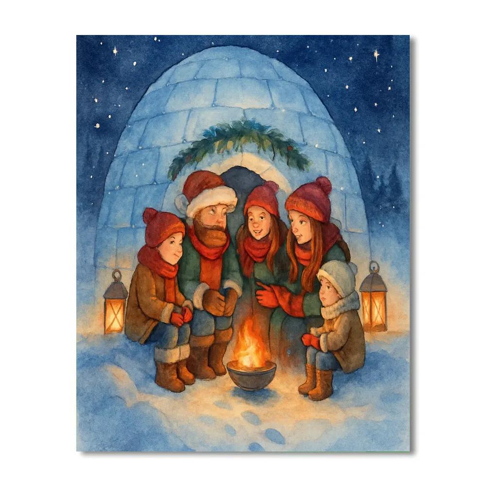 The Cozy Igloo Lantern Gathering paint by color