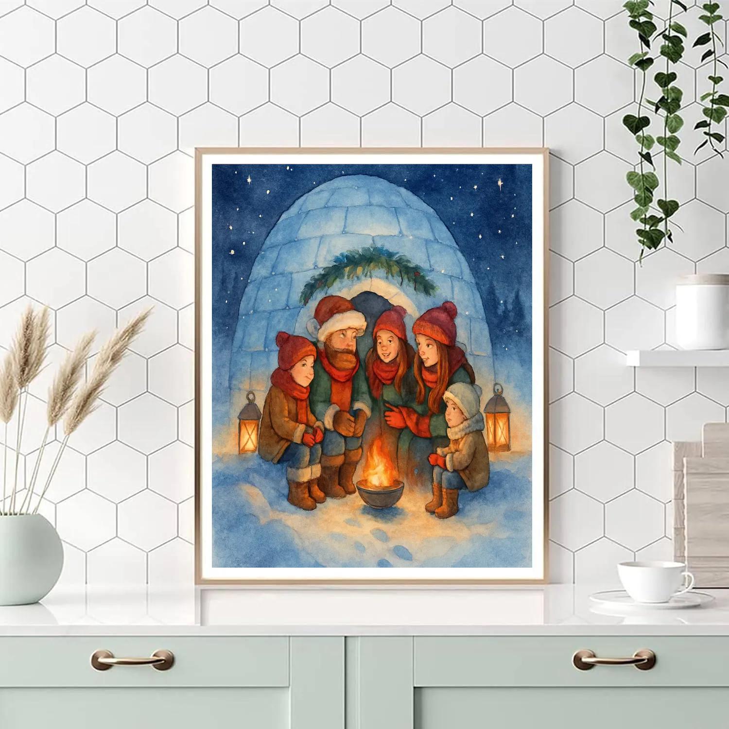 The Cozy Igloo Lantern Gathering paint by color