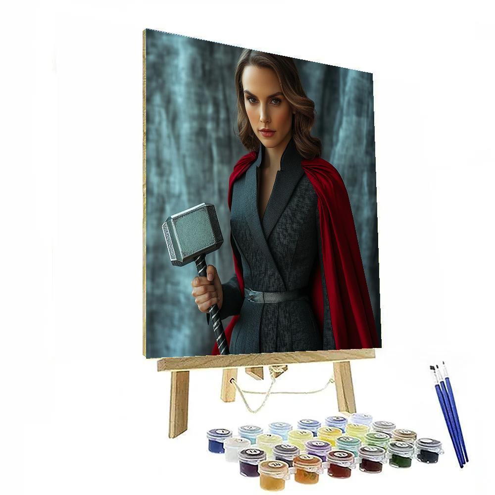 Natalie Portman Forging Thunder From Quiet Resolve Painting by numbers kit