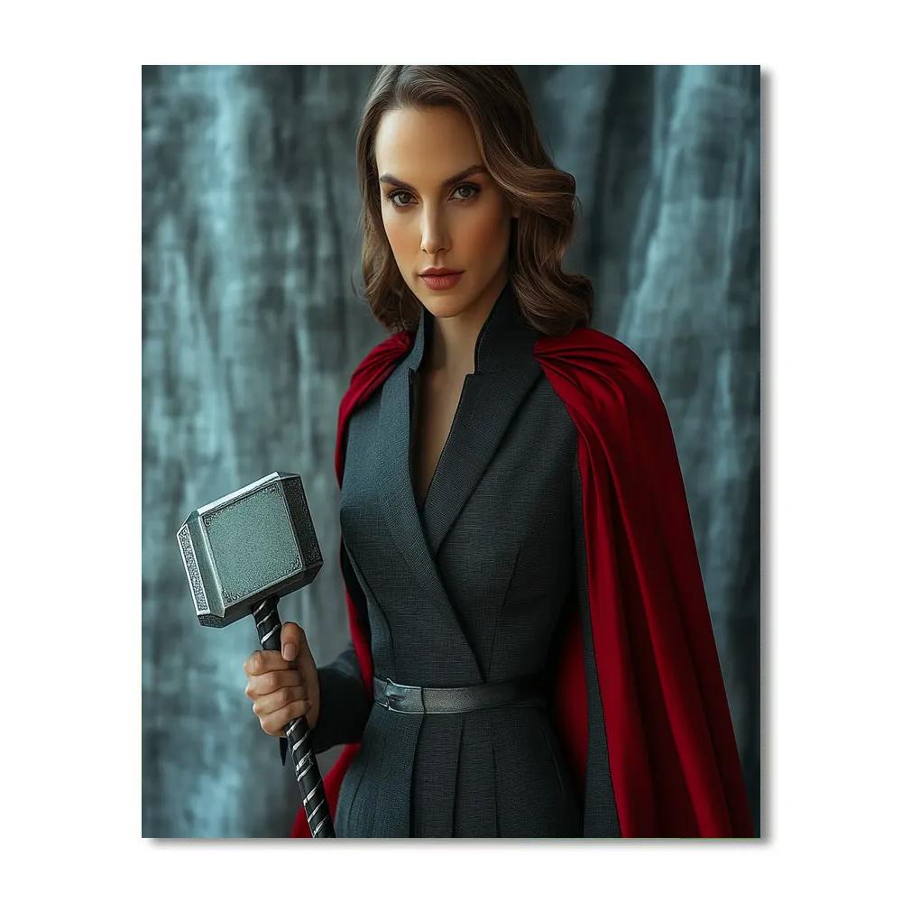 Natalie Portman Forging Thunder From Quiet Resolve Painting by numbers kit
