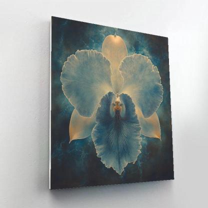 Michelangelo Inspired Nebula Orchid Spiral Number painting