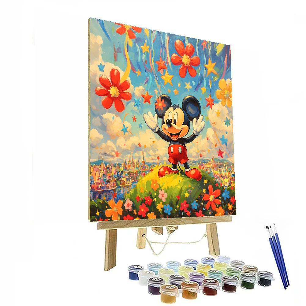 Mickey Mouse Sky Garden Parade Painting by numbers kit