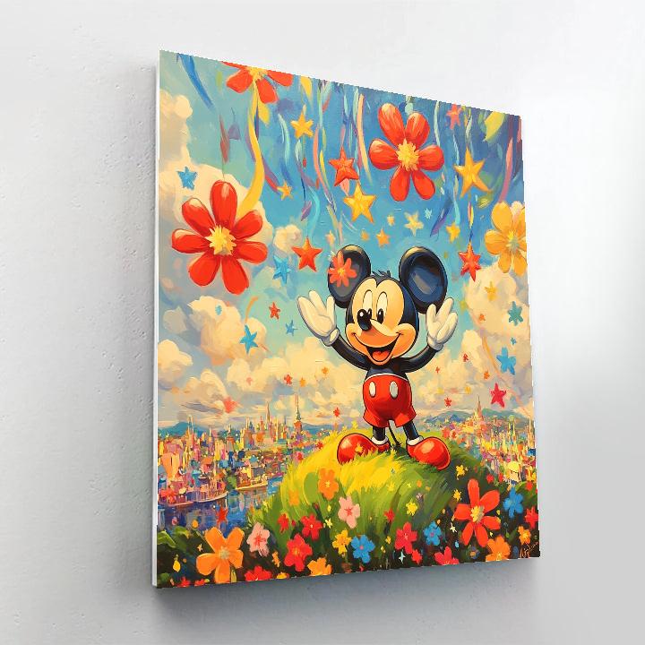 Mickey Mouse Sky Garden Parade Painting by numbers kit