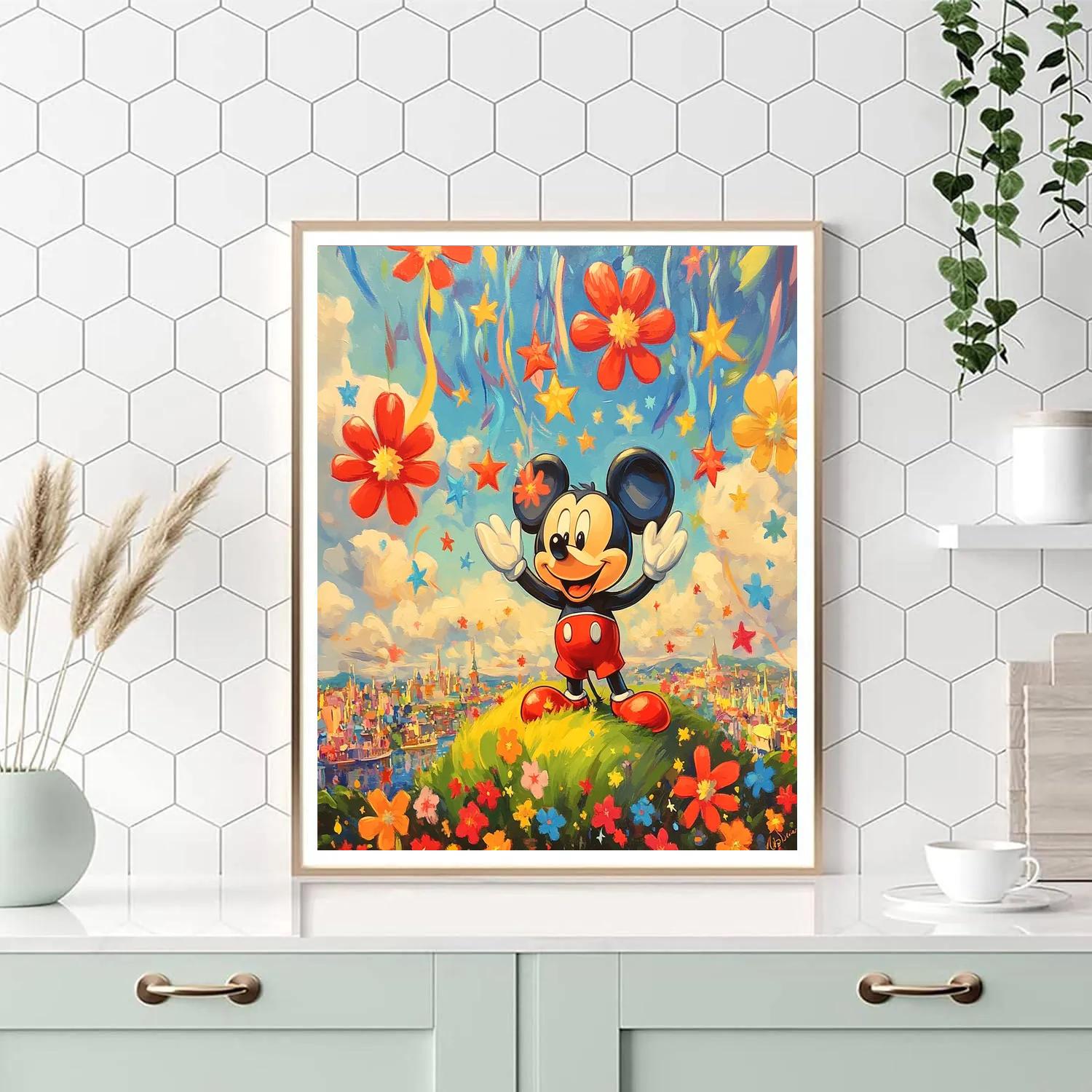 Mickey Mouse Sky Garden Parade Painting by numbers kit