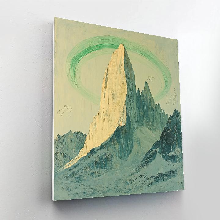 Michelangelo Inspired Aurora Strata Mountain Paint by numbers kits