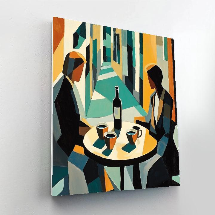 Pablo Picasso Inspired Cafe Conversation DIY paint by numbers