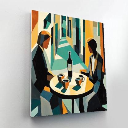 Pablo Picasso Inspired Cafe Conversation DIY paint by numbers