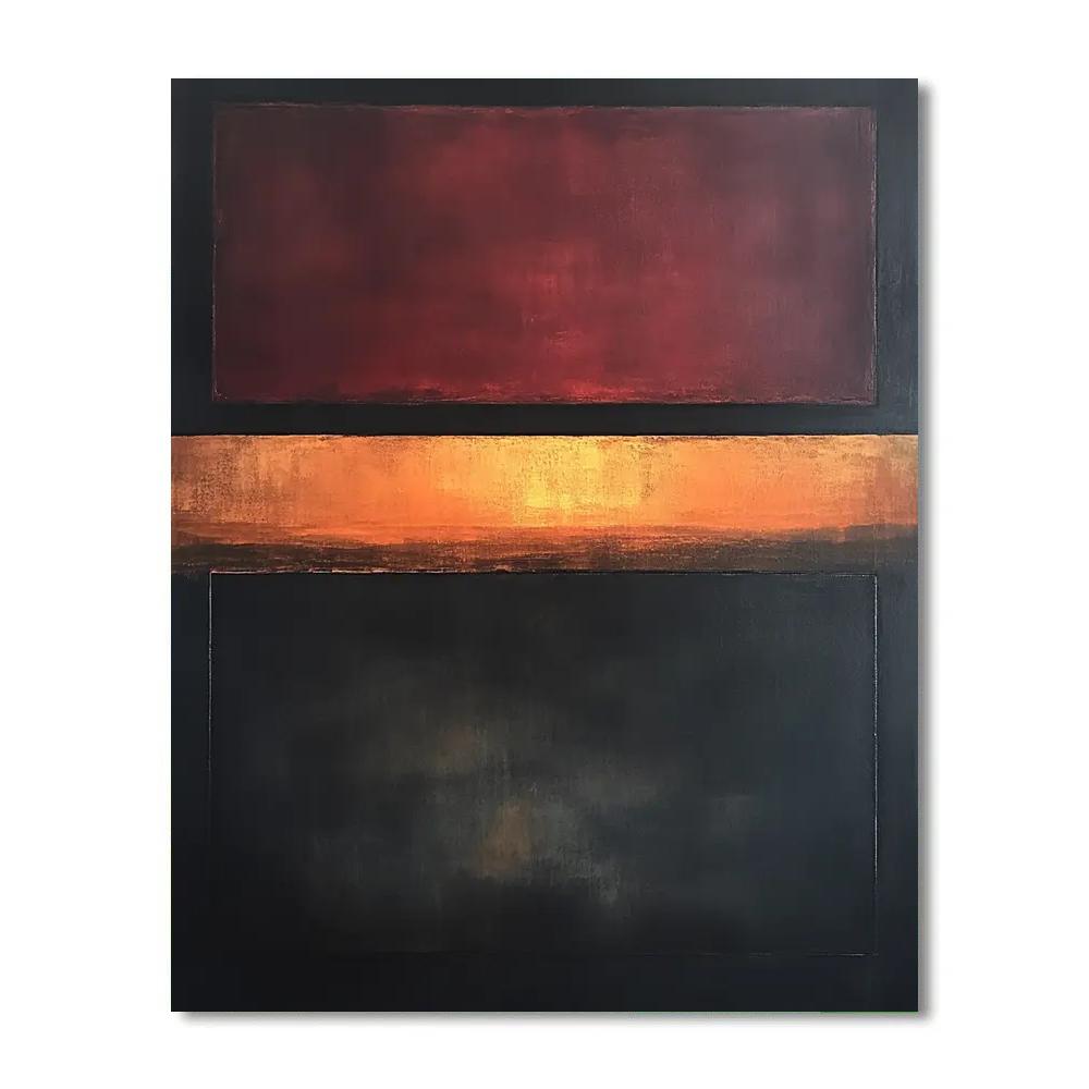 Mark Rothko Inspired Gravity Well Reverie Number painting