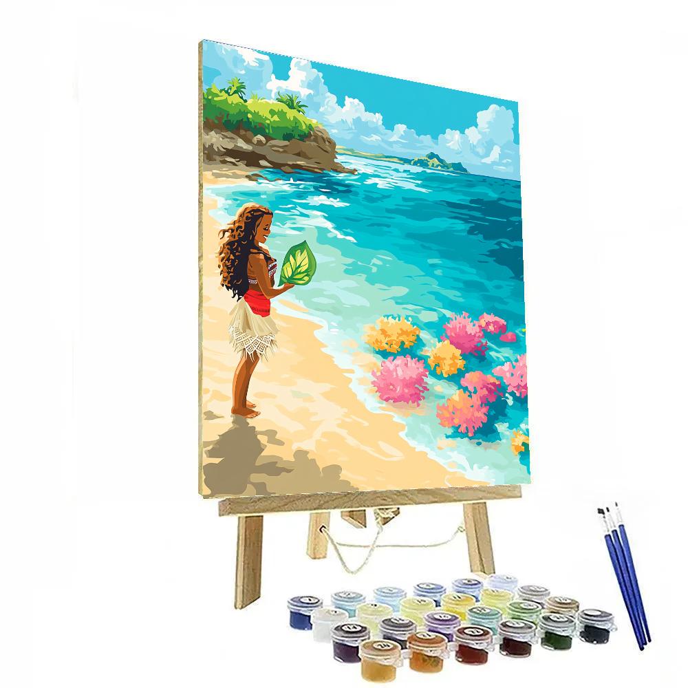 Moana Coral Lagoon Wayfinder Game Paint by numbers kits