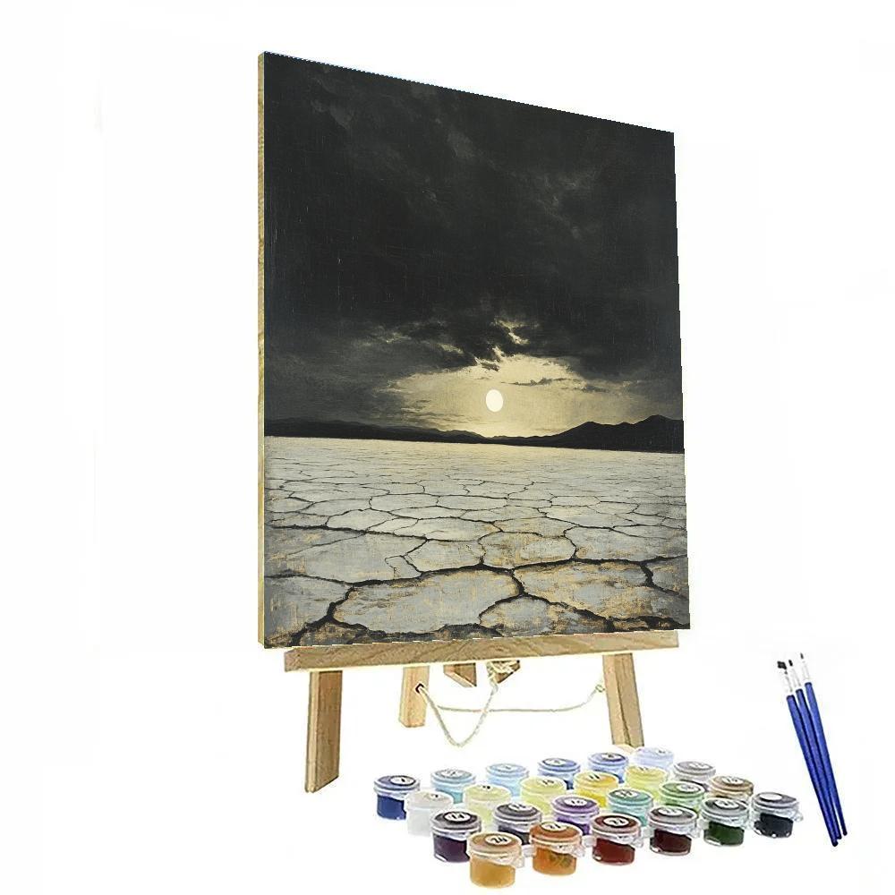 Francisco Goya Inspired Eclipse Over Salt Flats Paint by numbers art