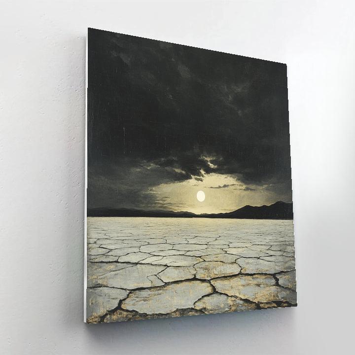 Francisco Goya Inspired Eclipse Over Salt Flats Paint by numbers art