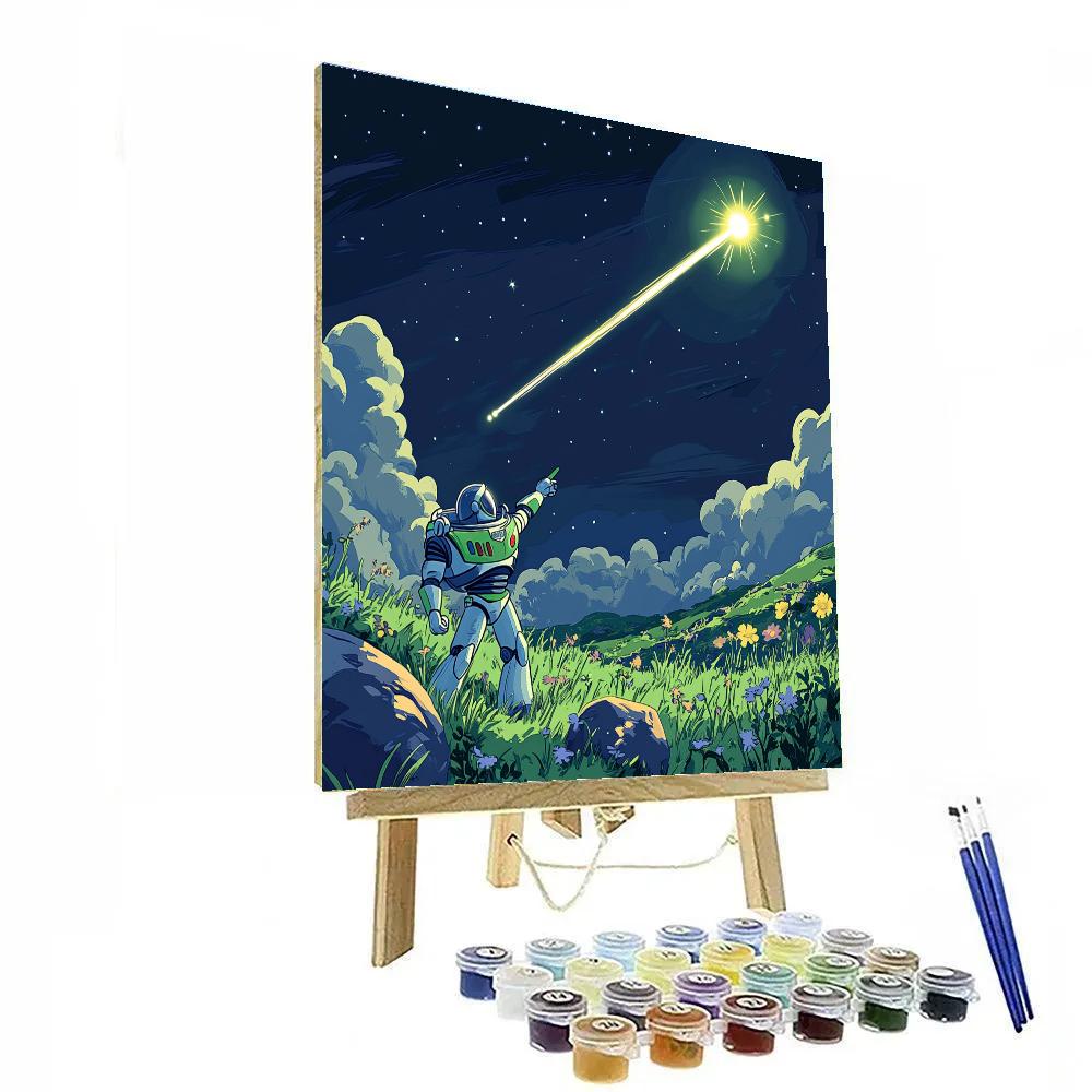 Buzz Lightyear Meteor Meadow Mission painting number kit