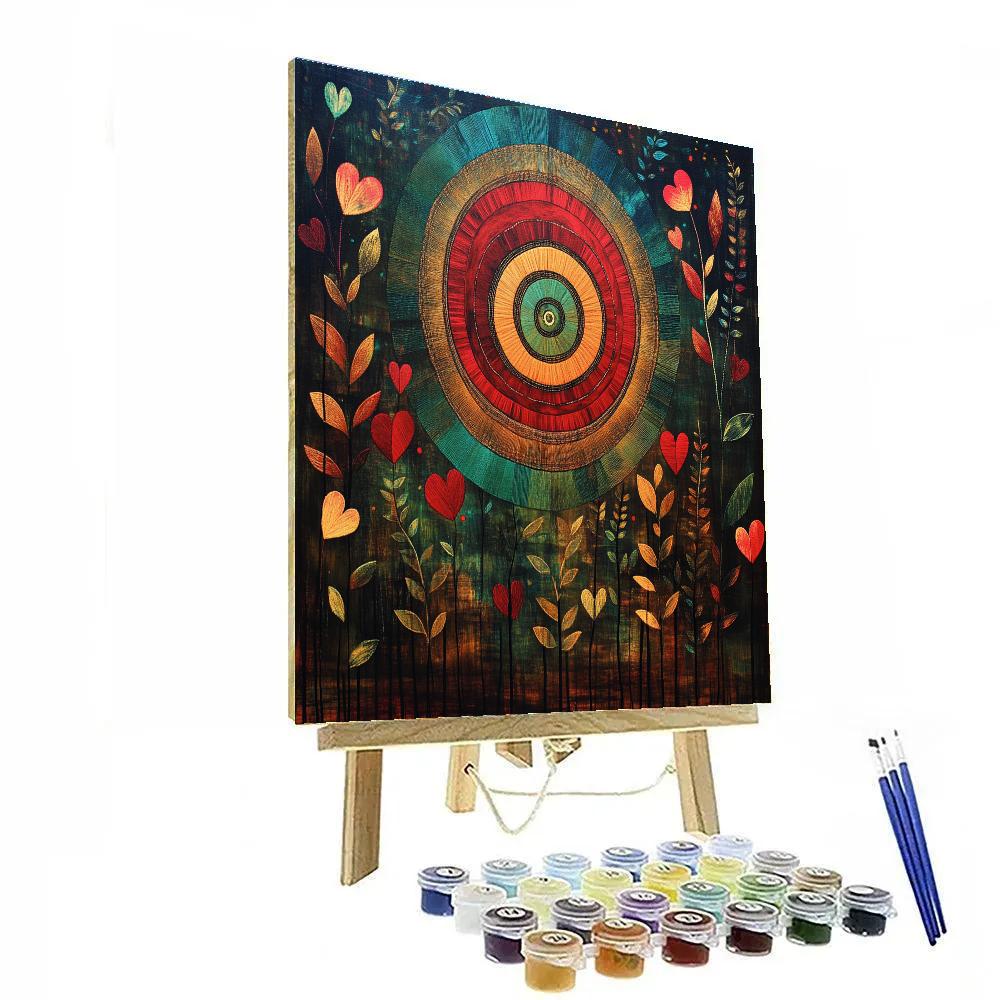 Frida Kahlo Inspired Emotional Resilience Nebula Garden Numbered painting kits