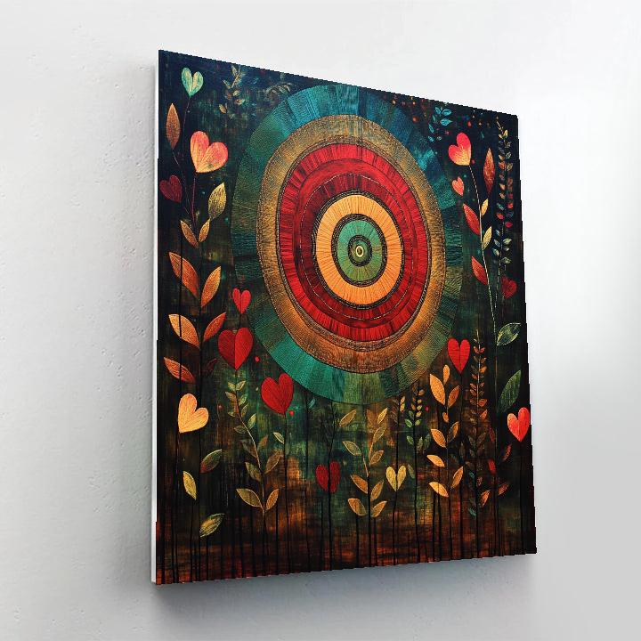 Frida Kahlo Inspired Emotional Resilience Nebula Garden Numbered painting kits